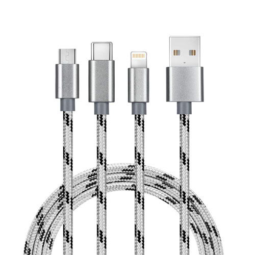 Chargeur multi-USB tressé en nylon Hight Tech Vendeur Pro