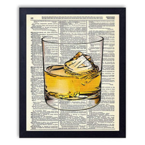 Verre de Whisky Art mural vintage Art vendeur Pro