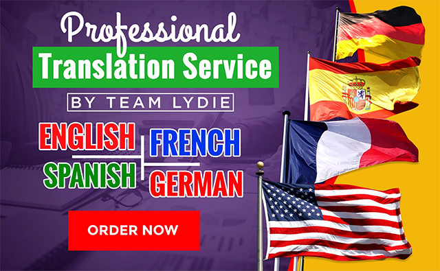 Provide English, German, French And Spanish Translations Vendeur Pro
