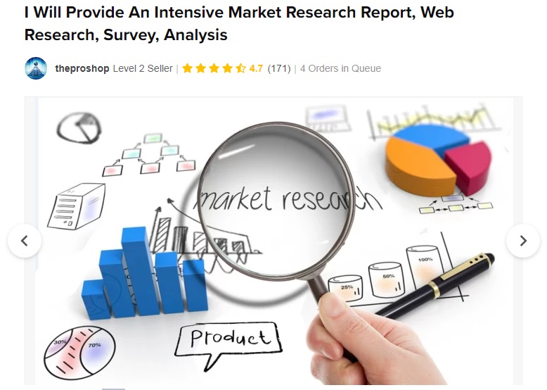 market research Vendeur Pro